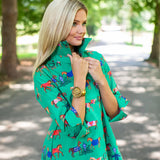 House of MBR High Horse Shirt Dress Short