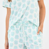 Mary Square Meadow Dreams- Blue Alli Short Set
