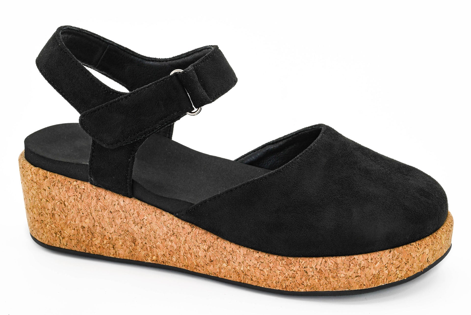 Corkys All In Black Faux Suede
