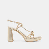Dolce Vita Odete Gold Leather Heel