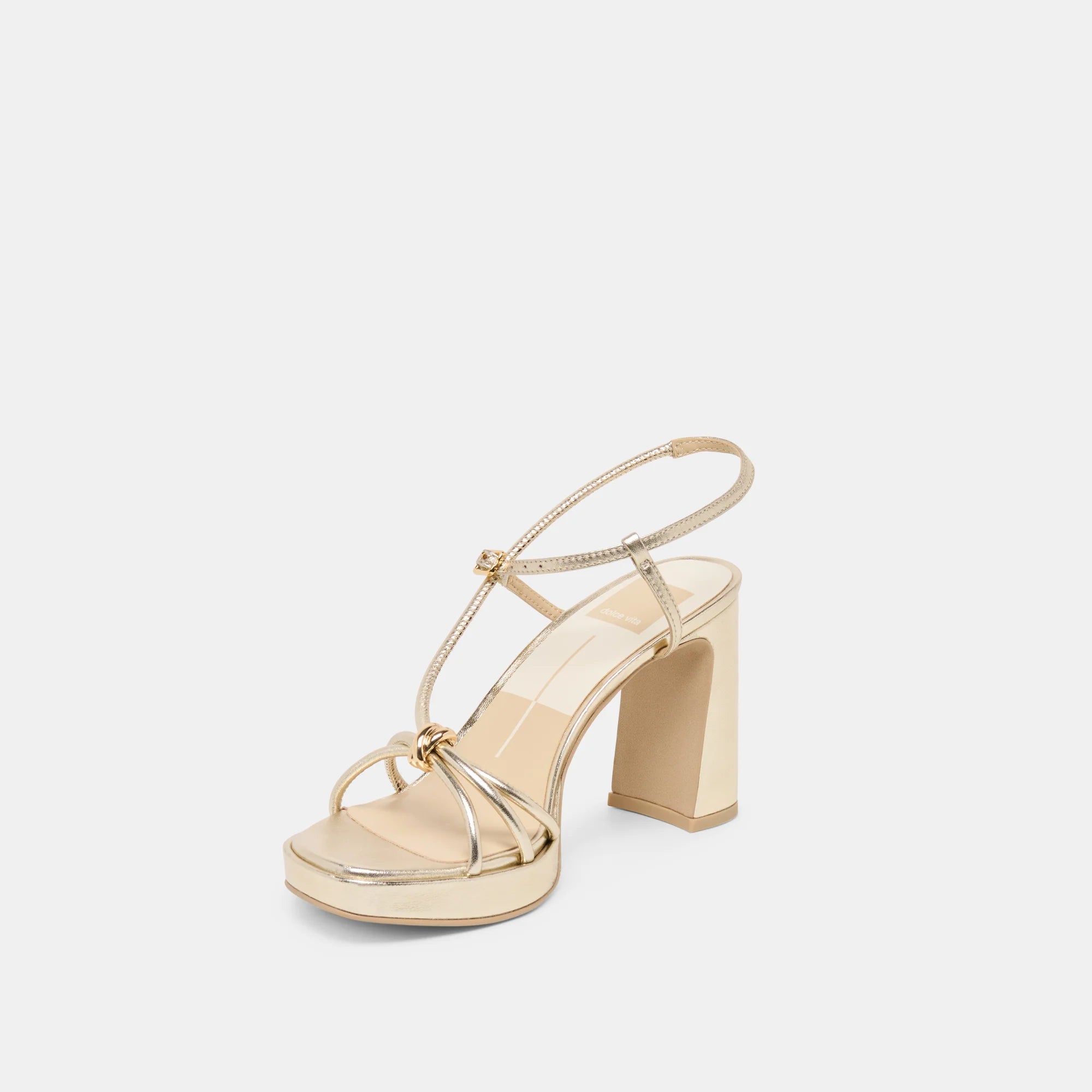 Dolce Vita Odete Gold Leather Heel