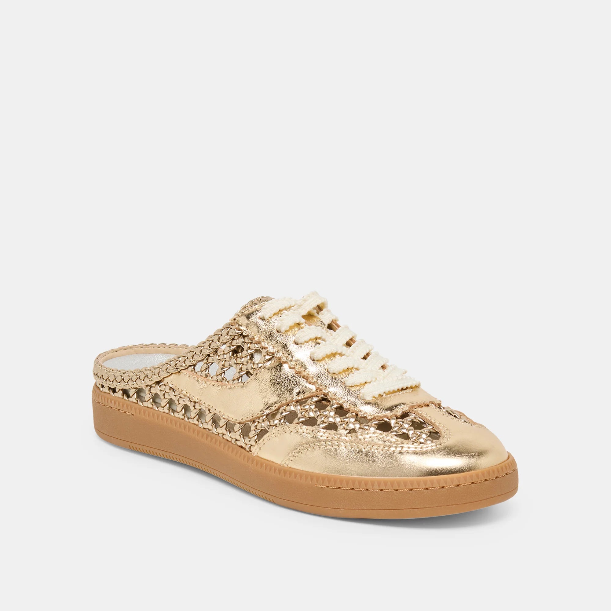 Dolce Vita Notice Slide Gold Woven Stella