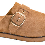 Hey Girl by Corkys Day Dream tobacco faux suede