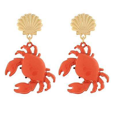 Crab Dangle Earrings
