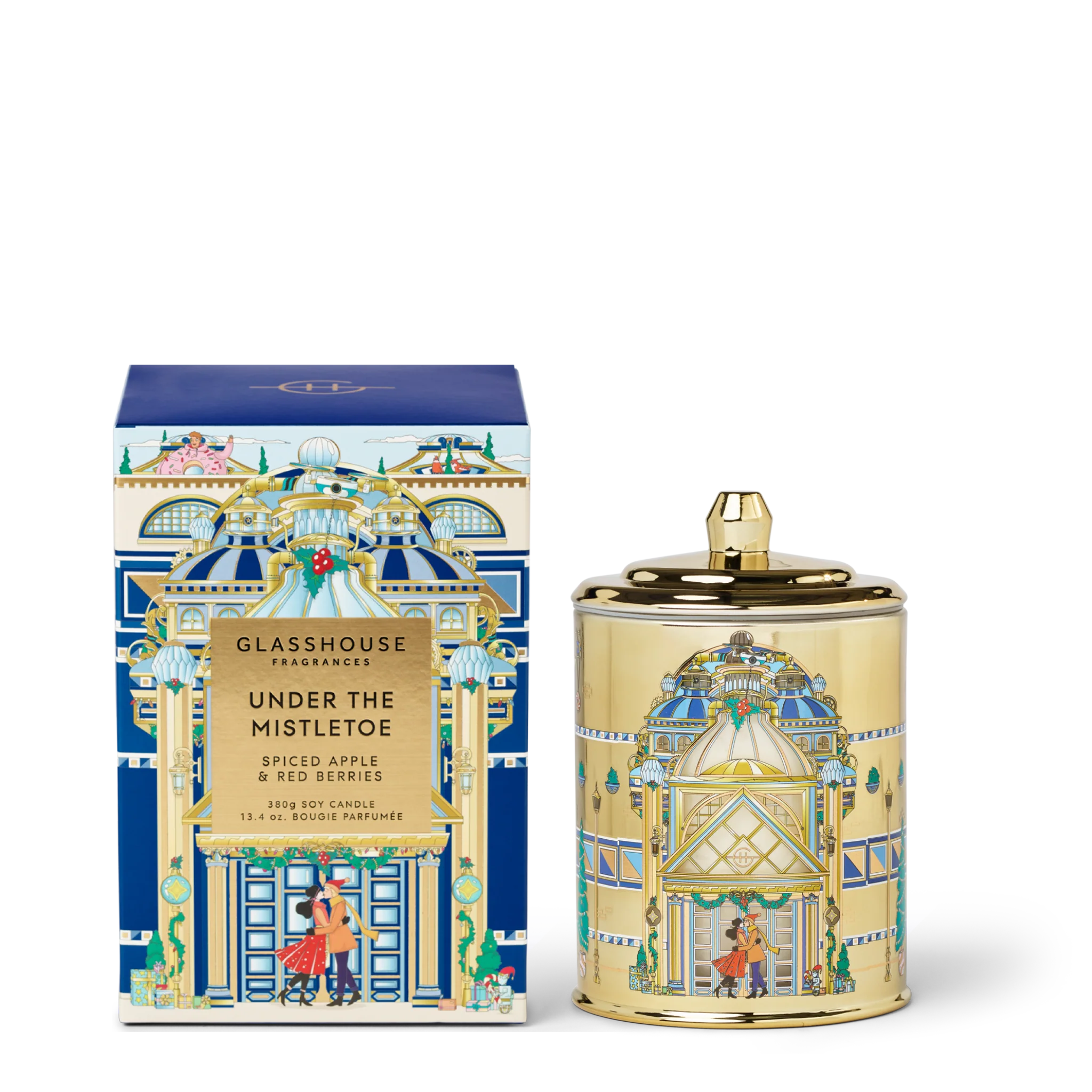 Glasshouse Under the Mistletoe Candle