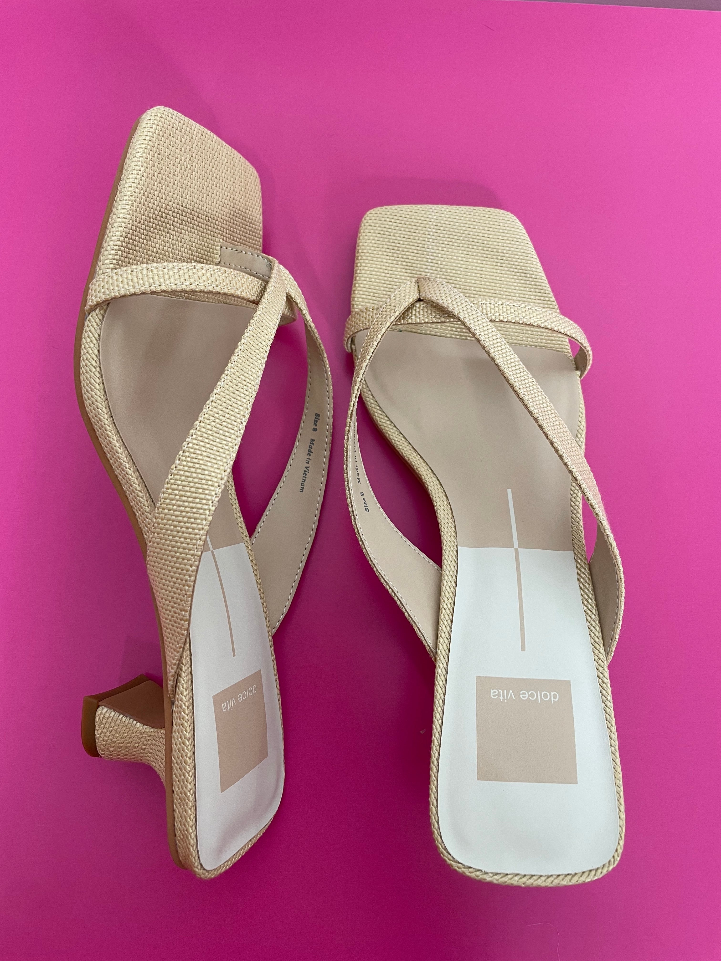 Dolce Vita Natural Raffia Brevel