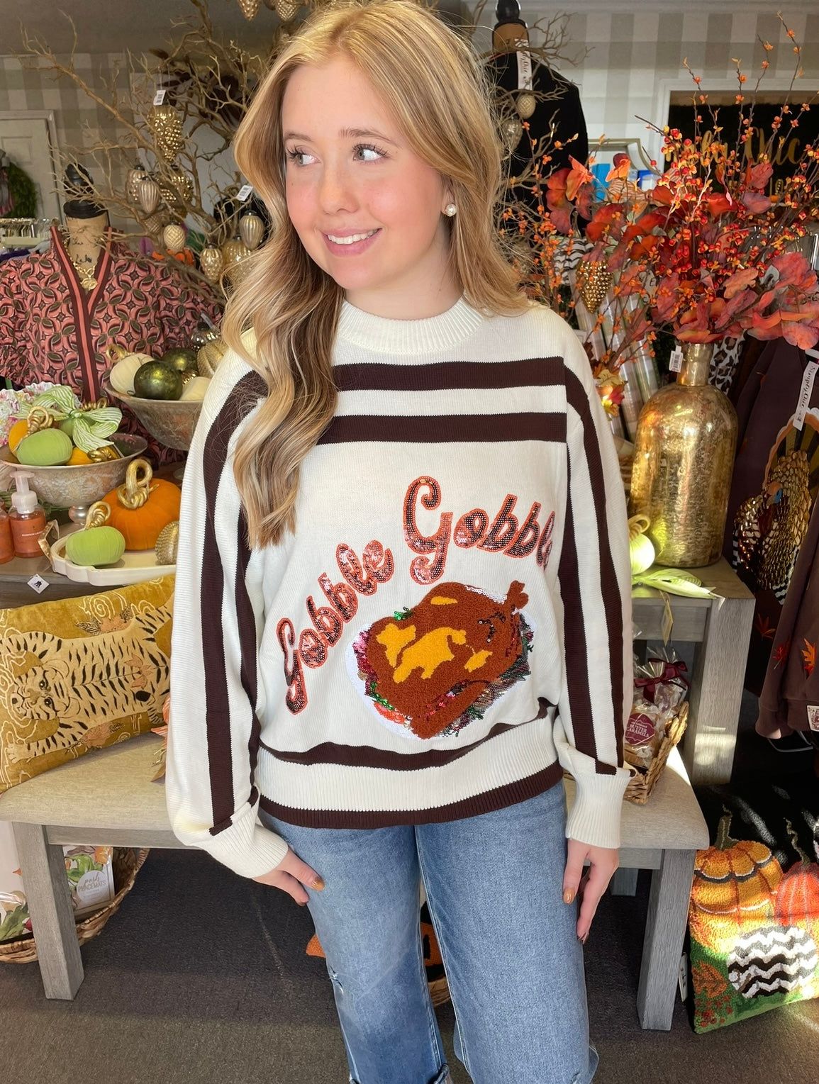 Queen of Sparkles Gobble Gobble Sweater*SALE