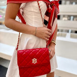Caroline Hill Evelyn Crossbody in Red