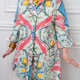 House of MBR Mint Chinois Shirt Dress