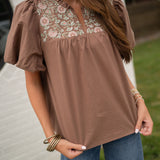 Mary Square Espresso Makayla Top