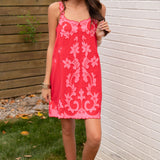 Hot Pink Havana Mini Shift Dress