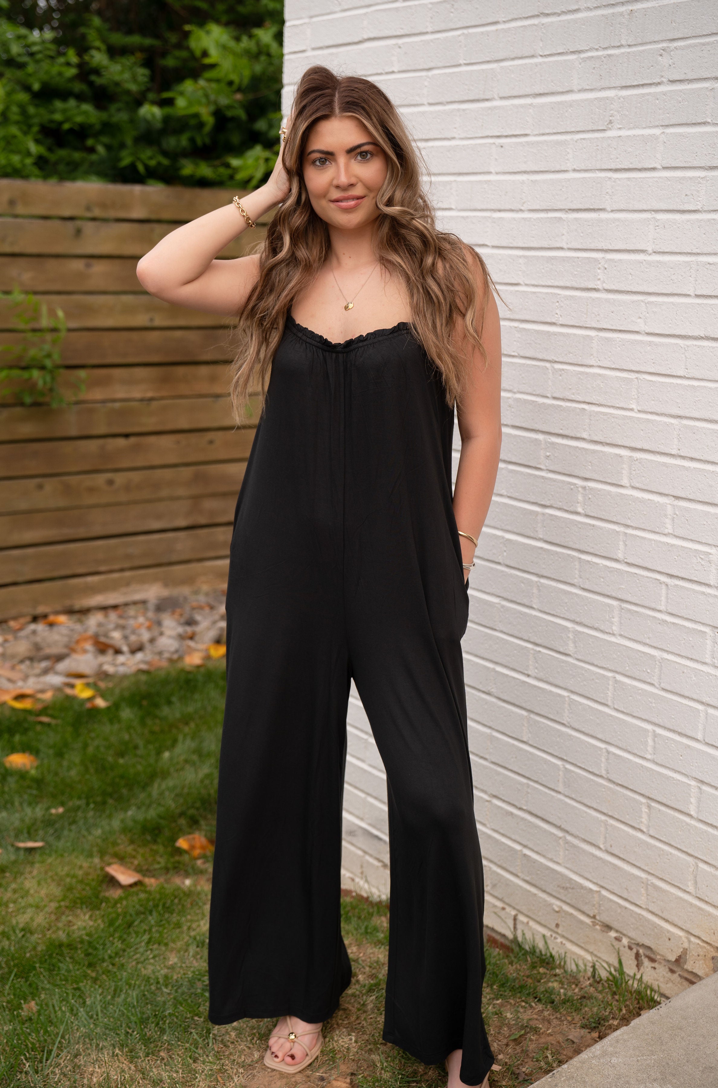 Z Supply Day Off Jumpsuit Black