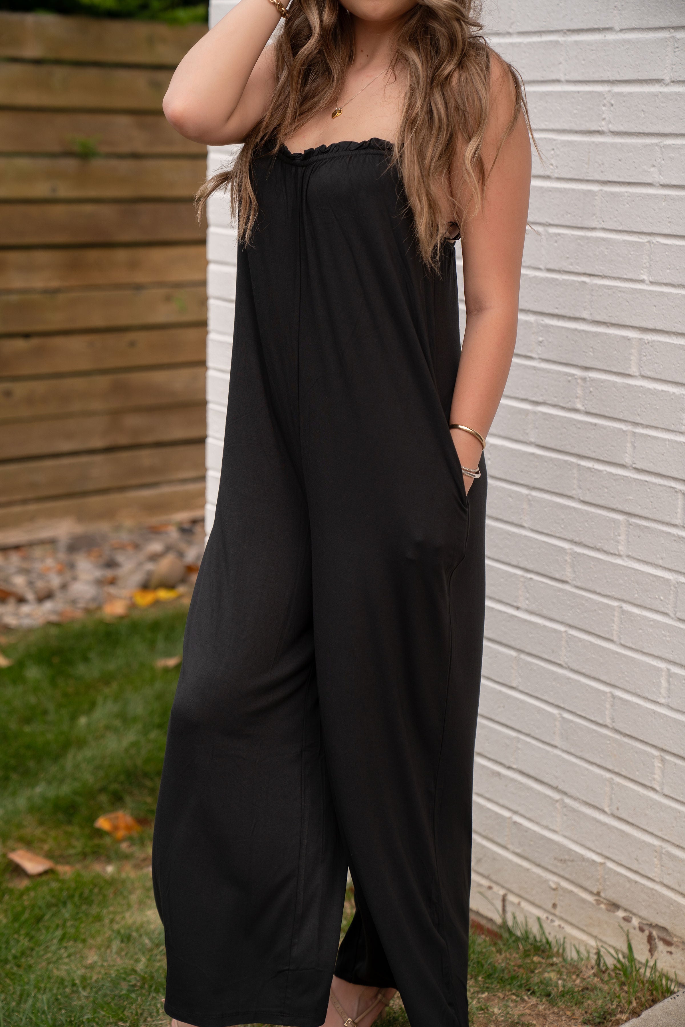 Z Supply Day Off Jumpsuit Black