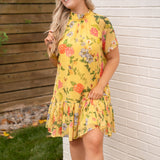 Alden Adair Yellow Parterre Dress