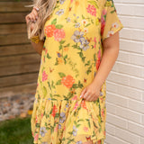 Alden Adair Yellow Parterre Dress