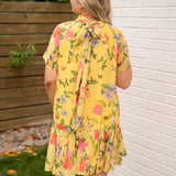 Alden Adair Yellow Parterre Dress