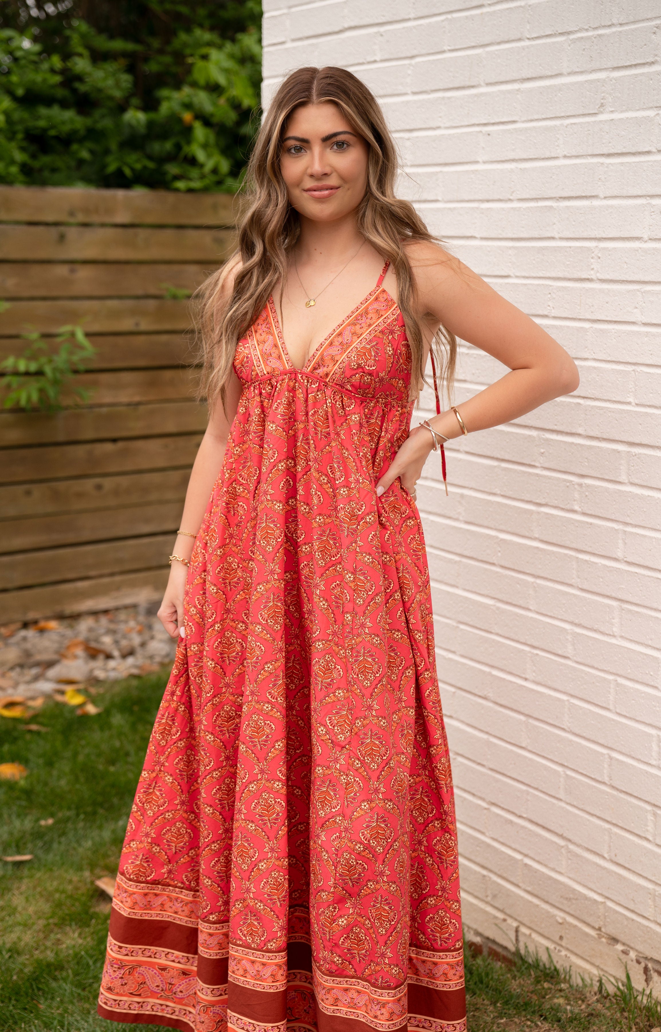 Free People Tart Berry Maxi Dress