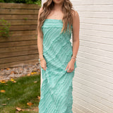 Endless Rose Teal Strapless Dress