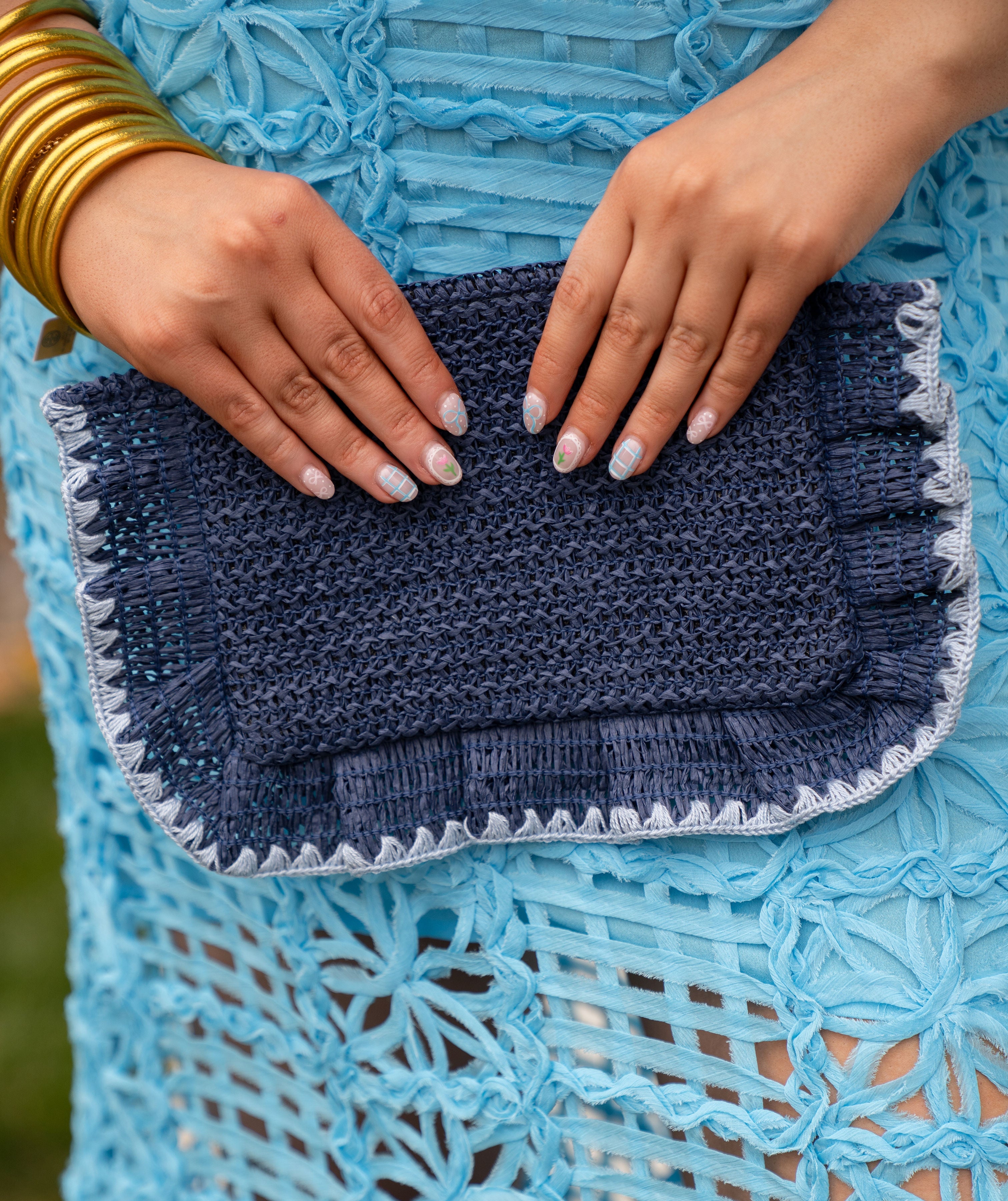 Shiraleah Navy Arabella Zip Pouch