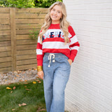 America Stripe Relaxed Sweatshirt