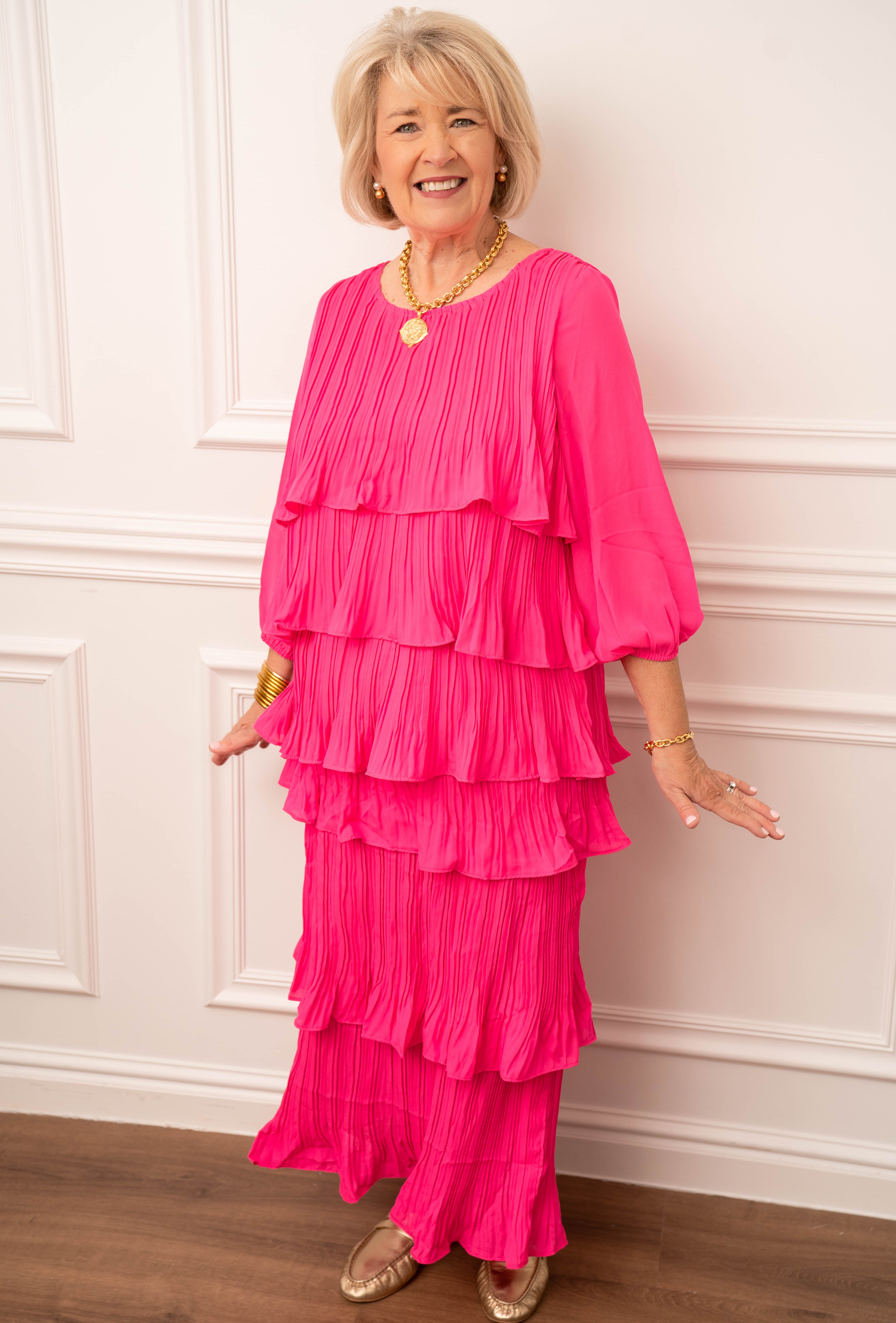 JOH Hot Pink Ruffle Top