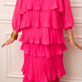 JOH Hot Pink Ruffle Skirt