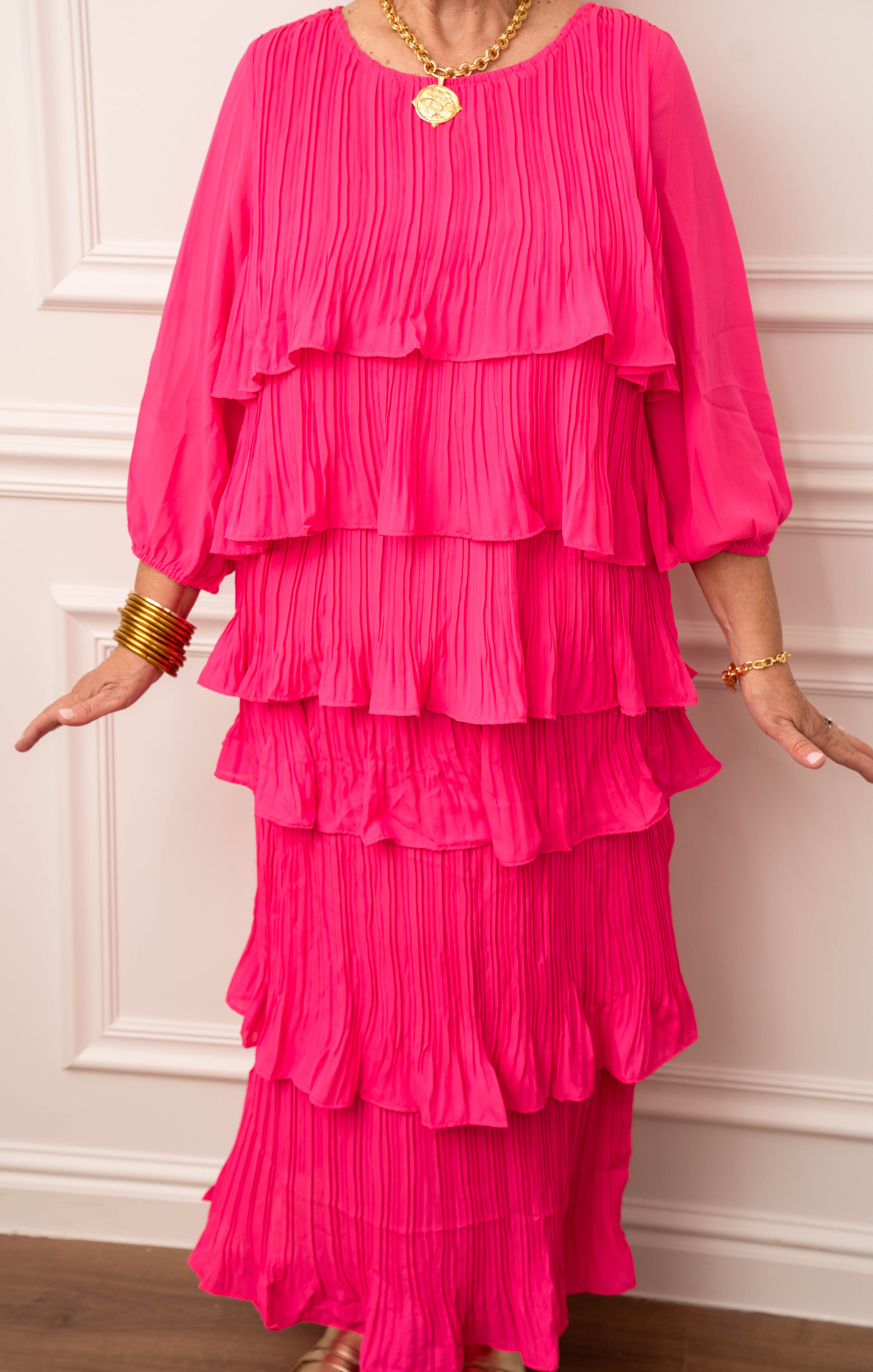 JOH Hot Pink Ruffle Skirt