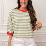 The Easy Weekend Stripe Top