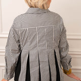 JOH Black Stripped Shirt
