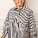 JOH Black Stripped Shirt