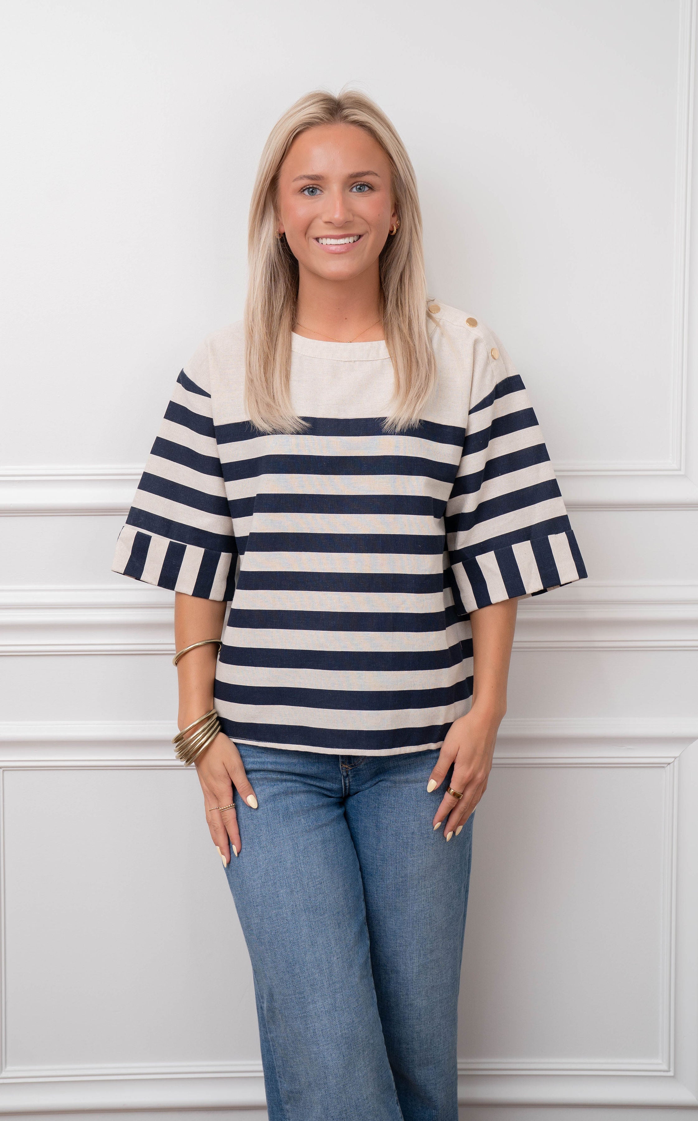 Sail Away Linen Top
