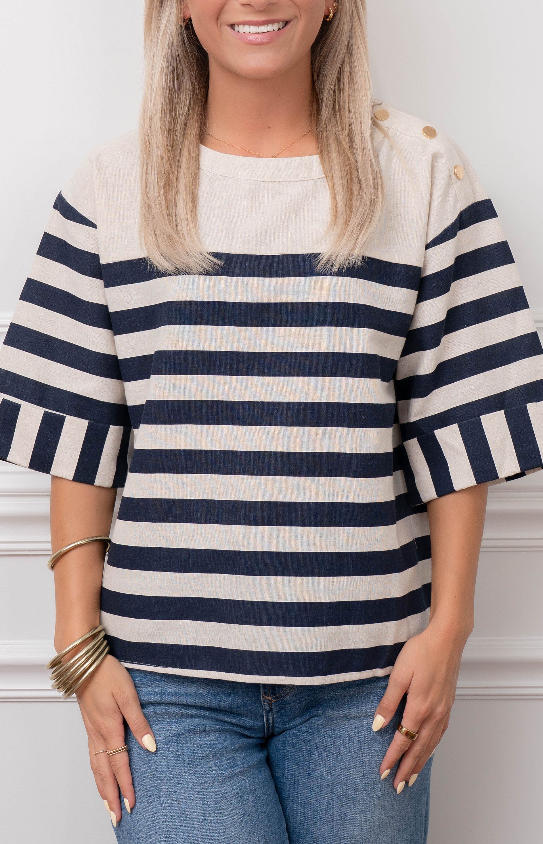 Sail Away Linen Top