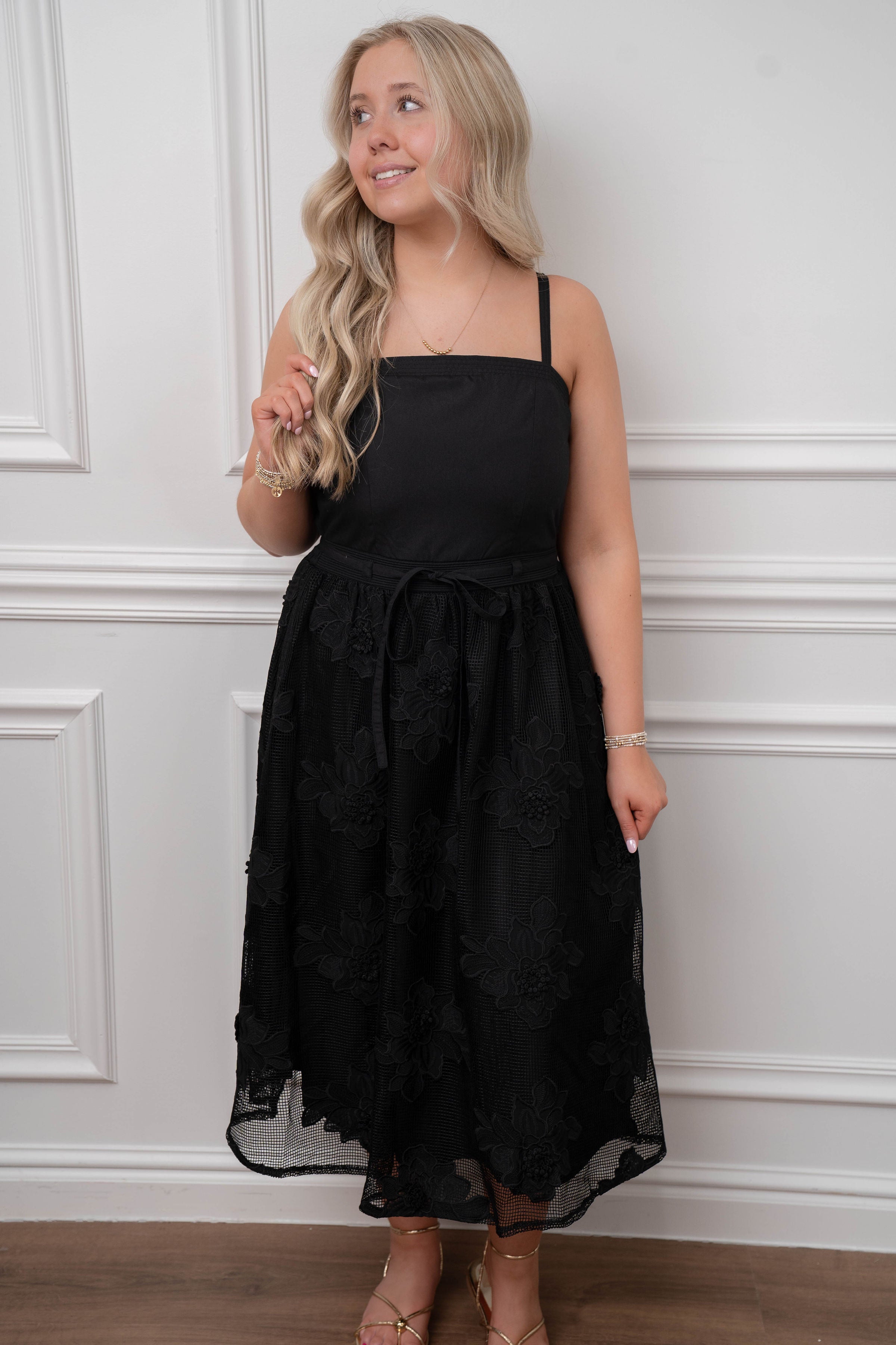 Midnight Floral Dress