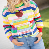 Queen of Sparkles Multi Stripe School Book