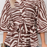 Brown Zebra Top