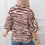 Brown Zebra Top