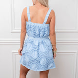 Chambray Crochet Dress