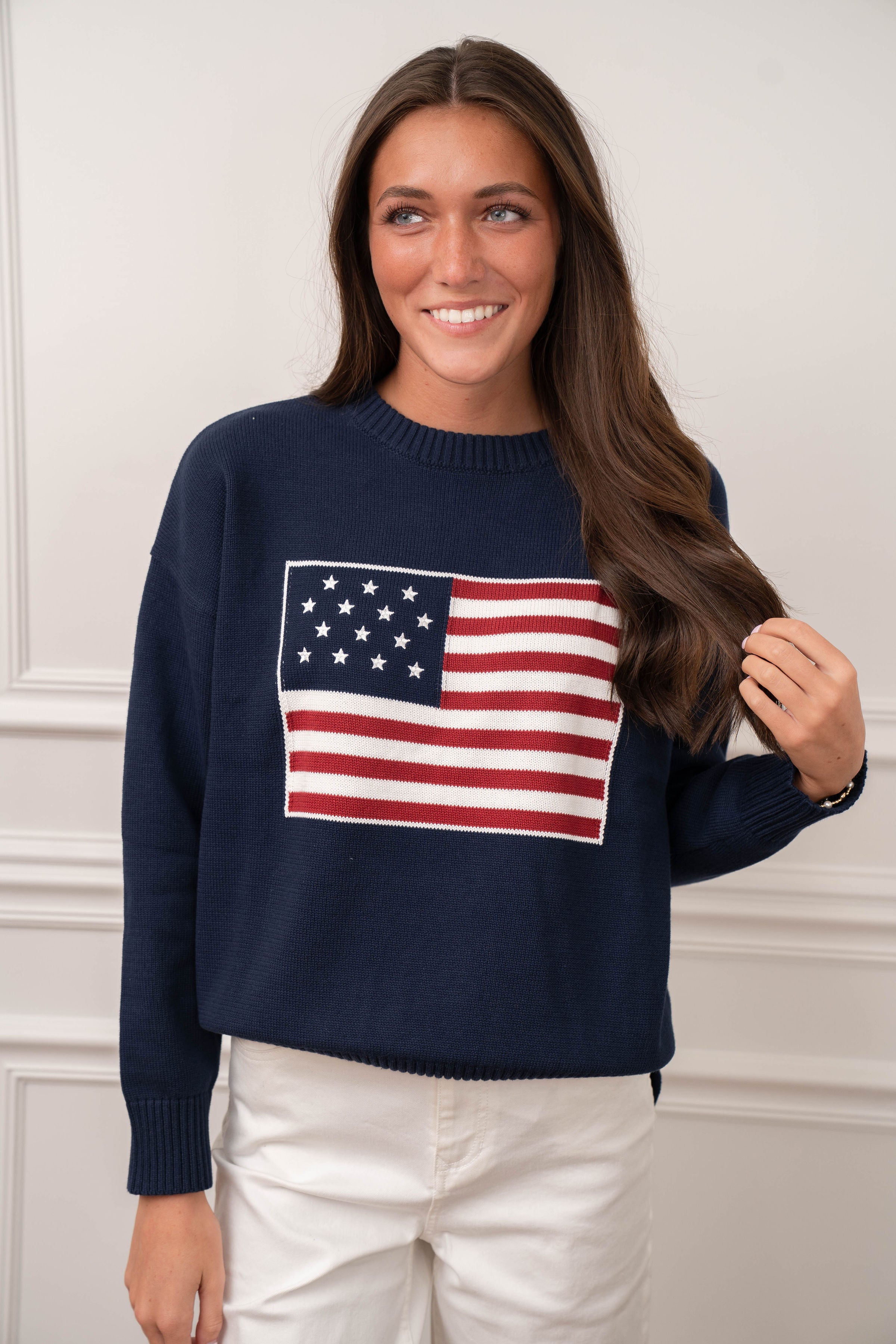 American Flag Sweater
