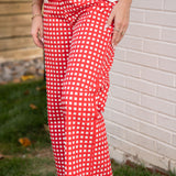 Red Plaid Pant