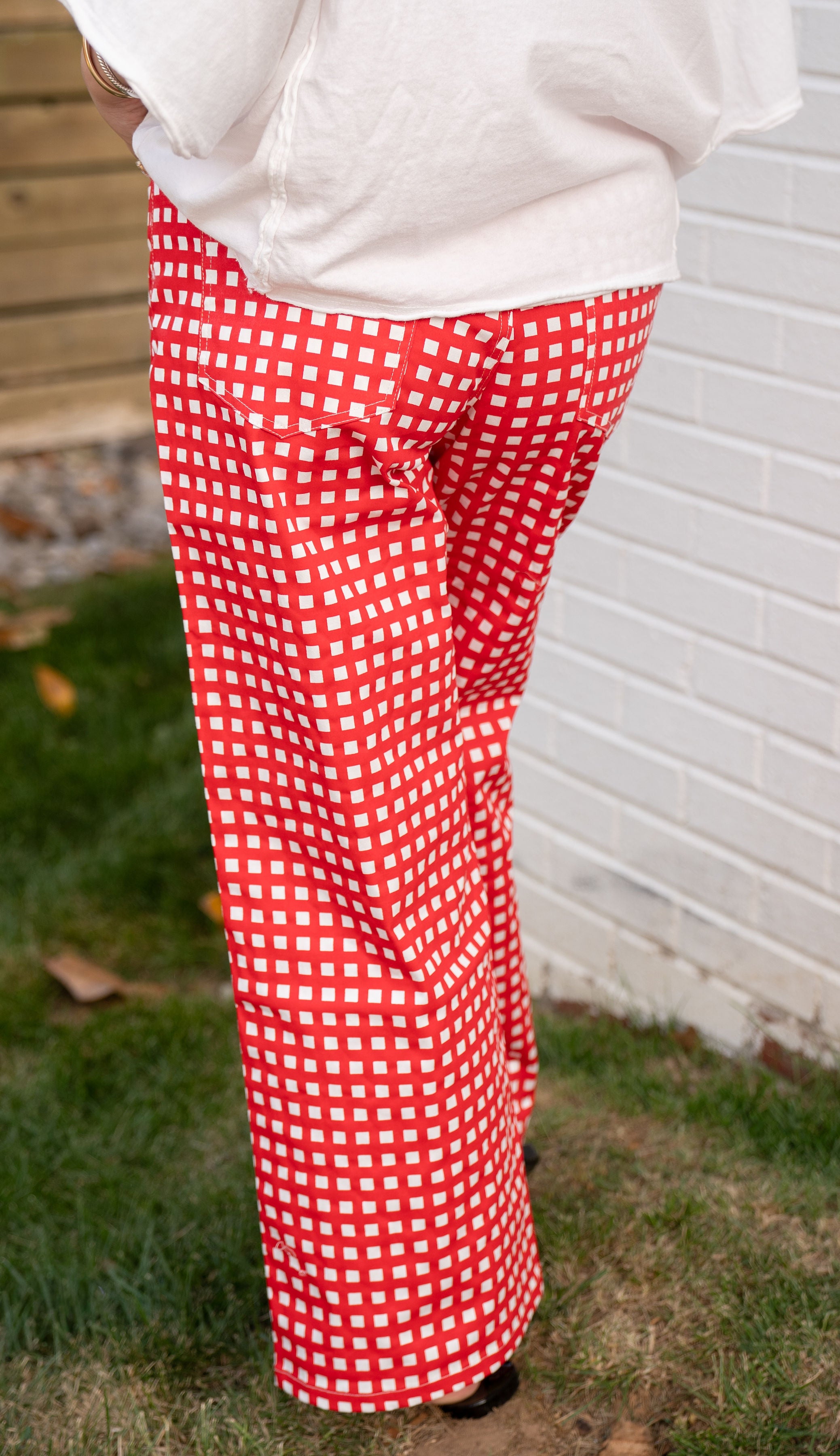 Red Plaid Pant
