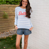 Shiraleah Blue Salty Sweater