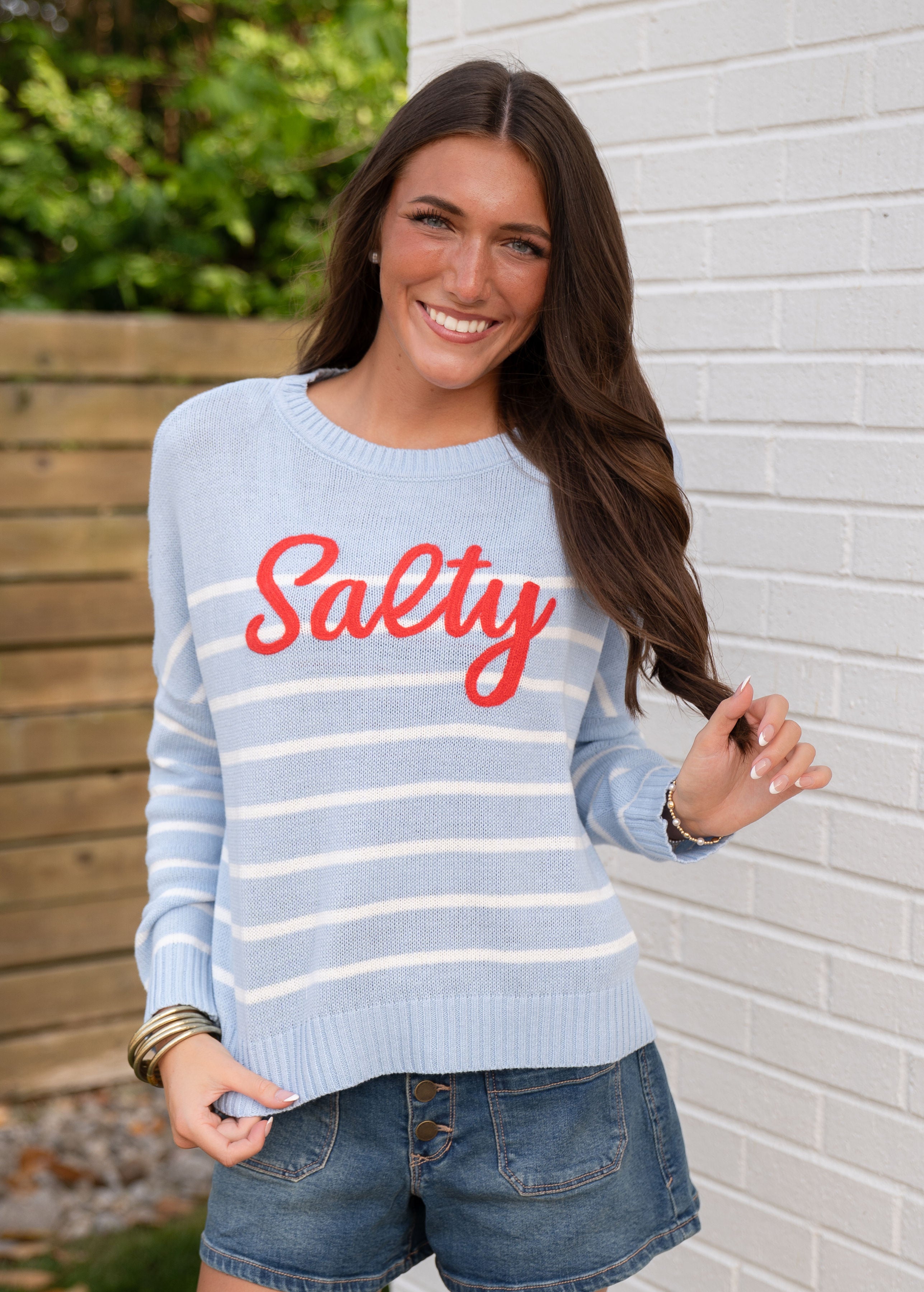 Shiraleah Blue Salty Sweater