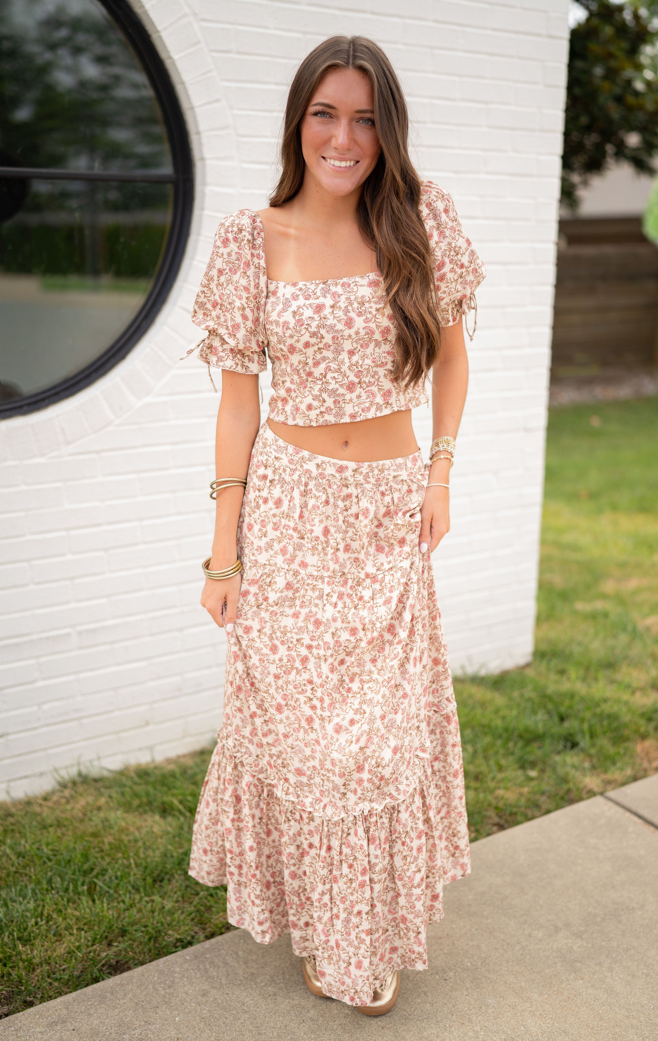 ZSUPPLY x LINDYE Moira Floral Maxi Skirt