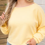 Free People Double Yellow Sweat Shirt