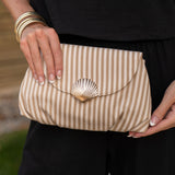 Shiraleah Beige Kaia Clutch