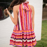 Plum Combo Dress