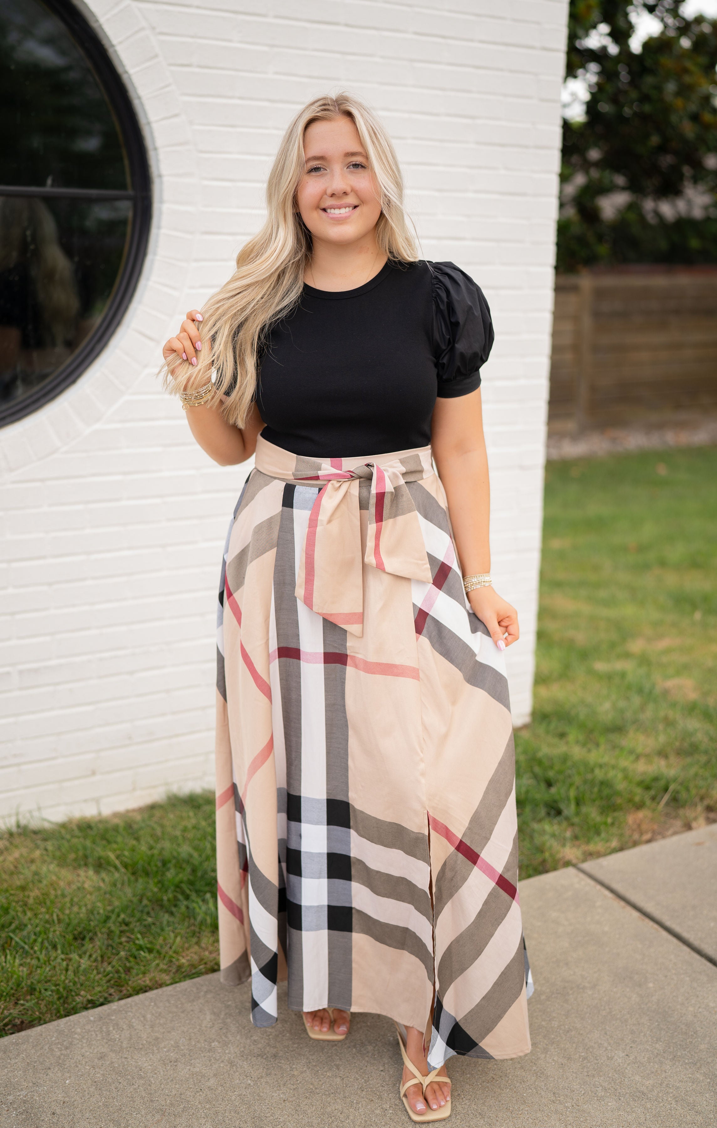 Chic Society Plaid Dress
