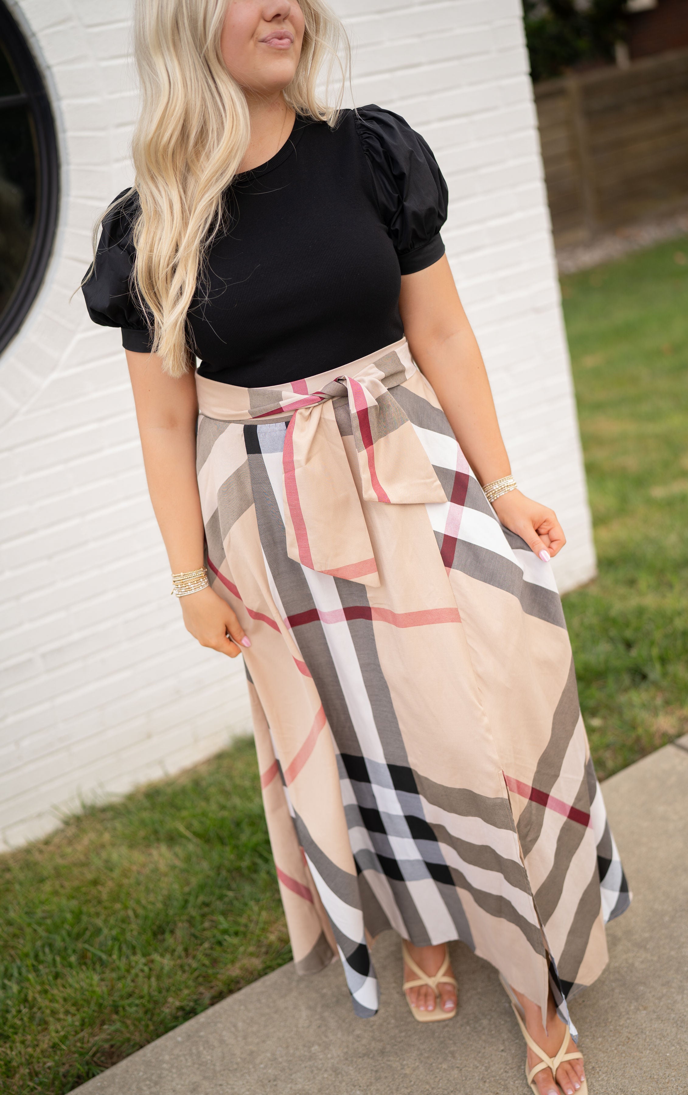 Chic Society Plaid Dress