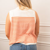 Queen of Sparkles Striped Pumpkin Knit
