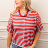 The Allie Stripe Cardigan